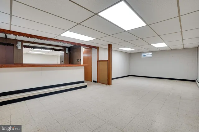 a view of a room with an empty space