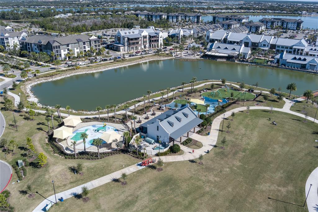 1912 Swivel Lane Sarasota, FL 34240 - Photo 45 of 48 an aerial view of a house with a ocean view