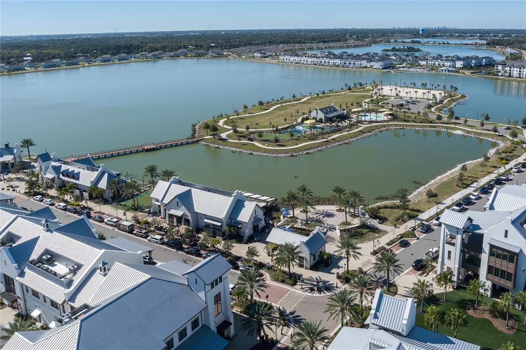 1912 Swivel Lane Sarasota, FL 34240 - Photo 48 of 48 an aerial view of a house with a lake view
