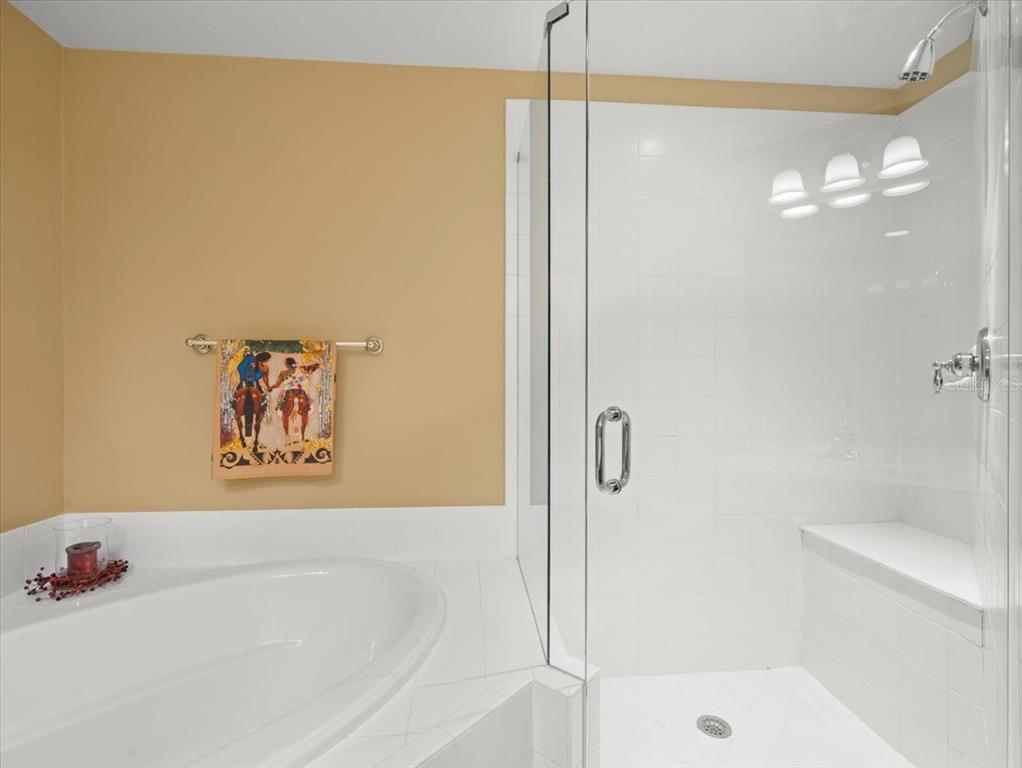 897 Lantern Way Clearwater, FL 33765 - Photo 37 of 56 a bathroom with a bathtub and a shower