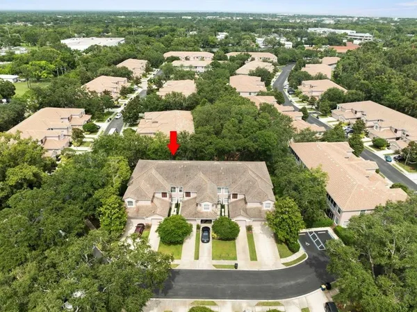 an aerial view of multiple house