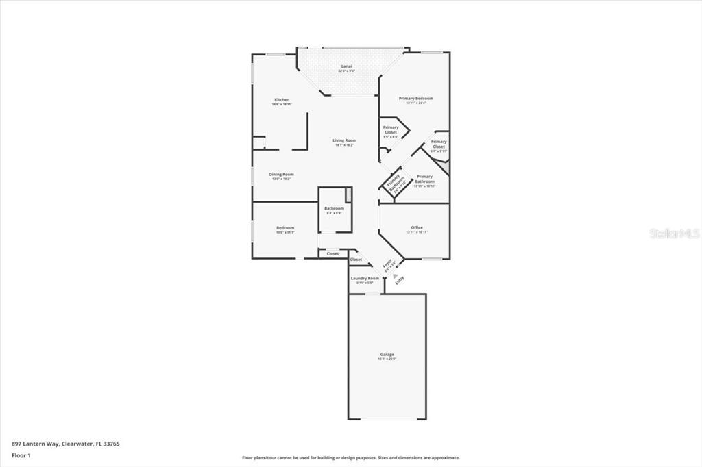 897 Lantern Way Clearwater, FL 33765 - Photo 56 of 56 a picture of a floor plan