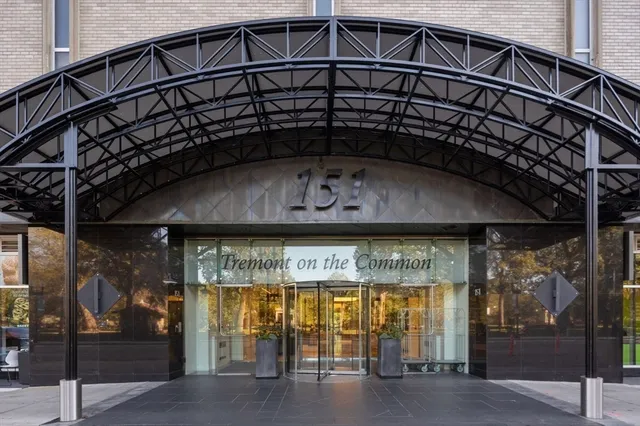 a front view of a building