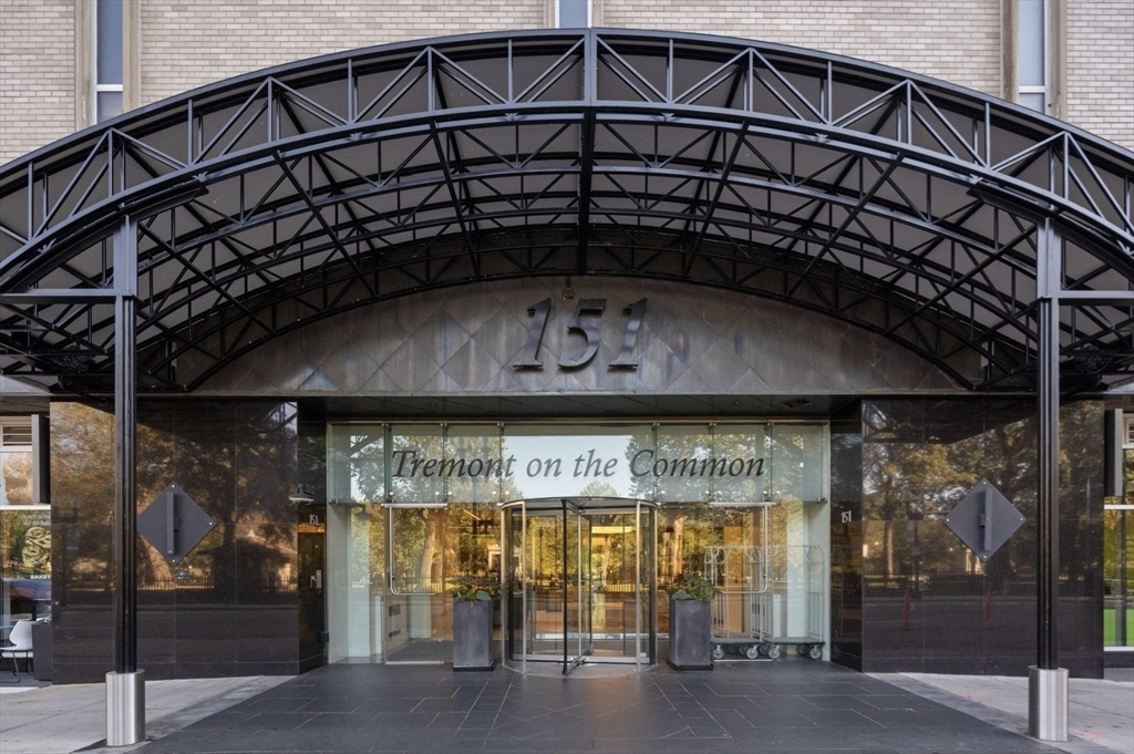 a front view of a building