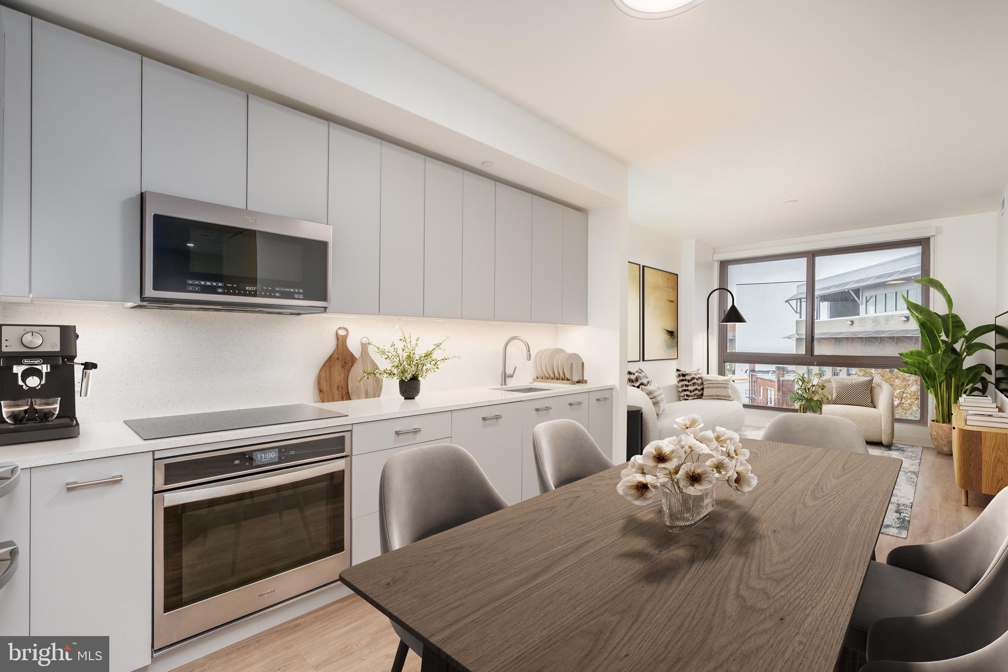 Kitchen and living area