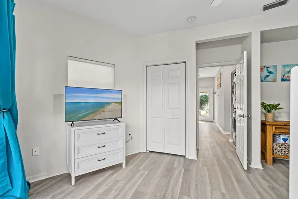 a view of entryway with livingroom and furniture