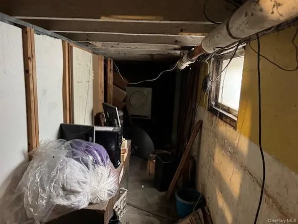 a close view of water heater room