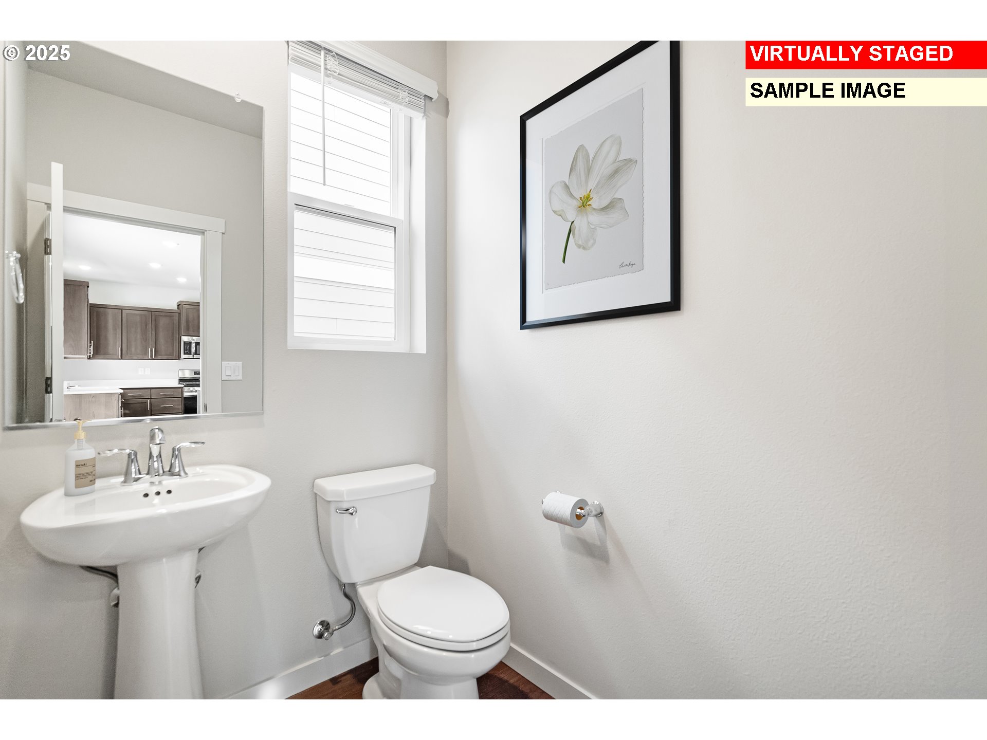3250 Misty Lane Forest Grove, OR 97116 - Photo 7 of 23 a bathroom with a toilet sink and mirror
