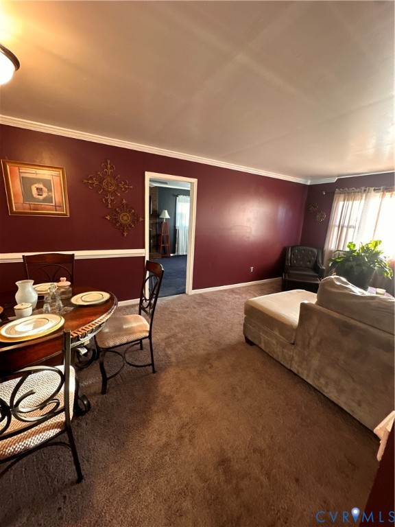 4018 Norborne Road Richmond, VA 23234 - Photo 4 of 15 Living room featuring carpet flooring and ornament