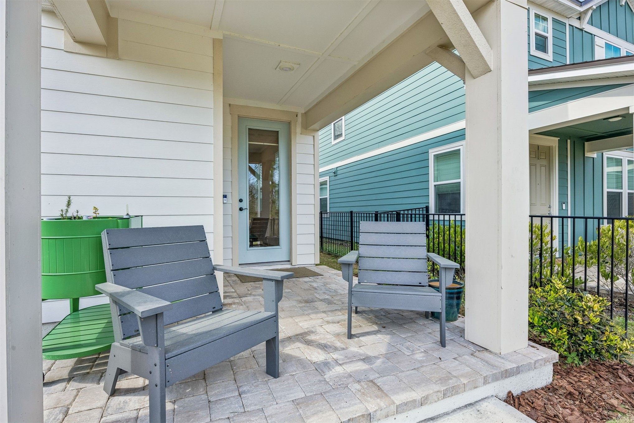 236 Hawthorn Park Circle Yulee, FL 32097 - Photo 22 of 28 a view of a bench in the backyard