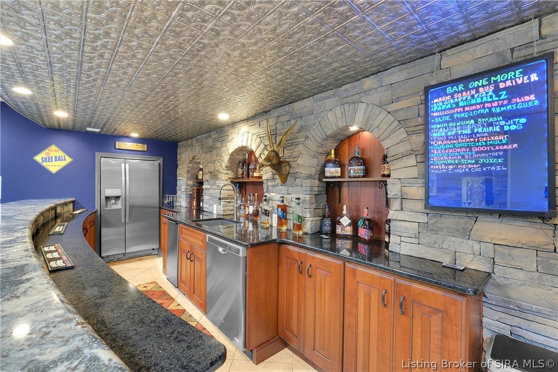 4420 Fox Road Charlestown, IN 47111 - Photo 41 of 94 Lower level bar area