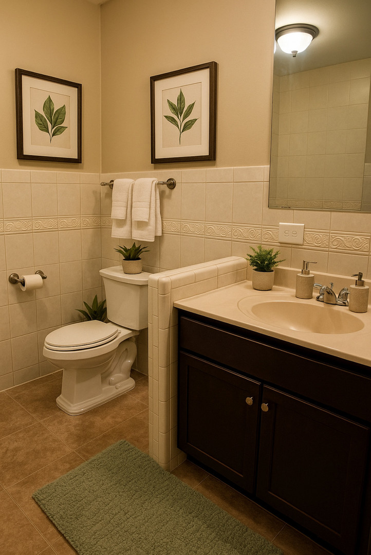 9-s110 S Frontage Road, Unit 205 Darien, IL 60527 - Photo 5 of 7 a bathroom with a sink and a toilet
