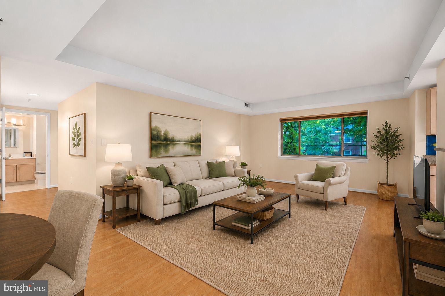 7981 Eastern Avenue Northwest, Unit 219 Silver Spring, MD 20910 - Photo 16 of 45 Virtually staged living area