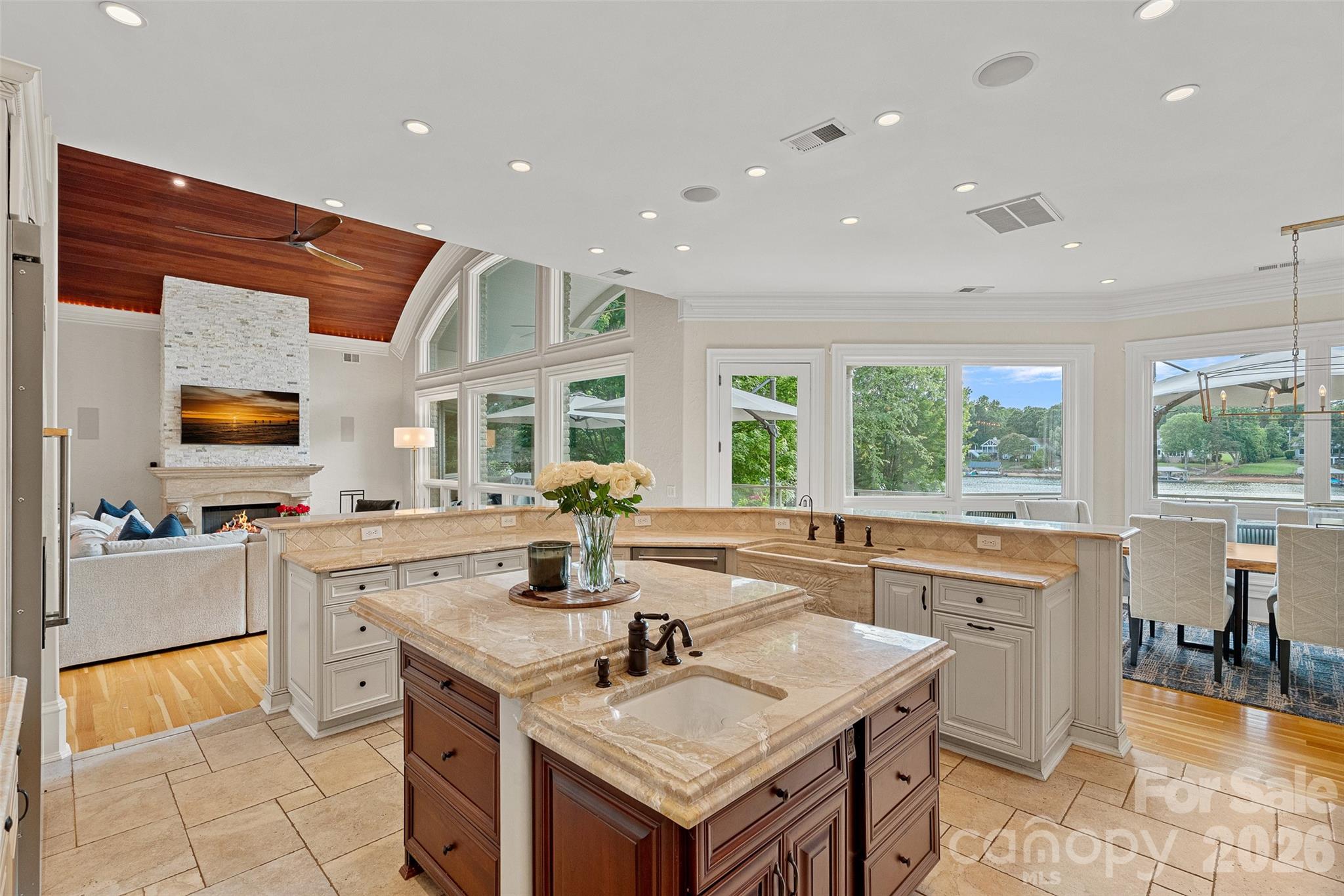 461 Kemp Road Mooresville, NC 28117 - Photo 16 of 48 a kitchen with a stove a sink and a refrigerator