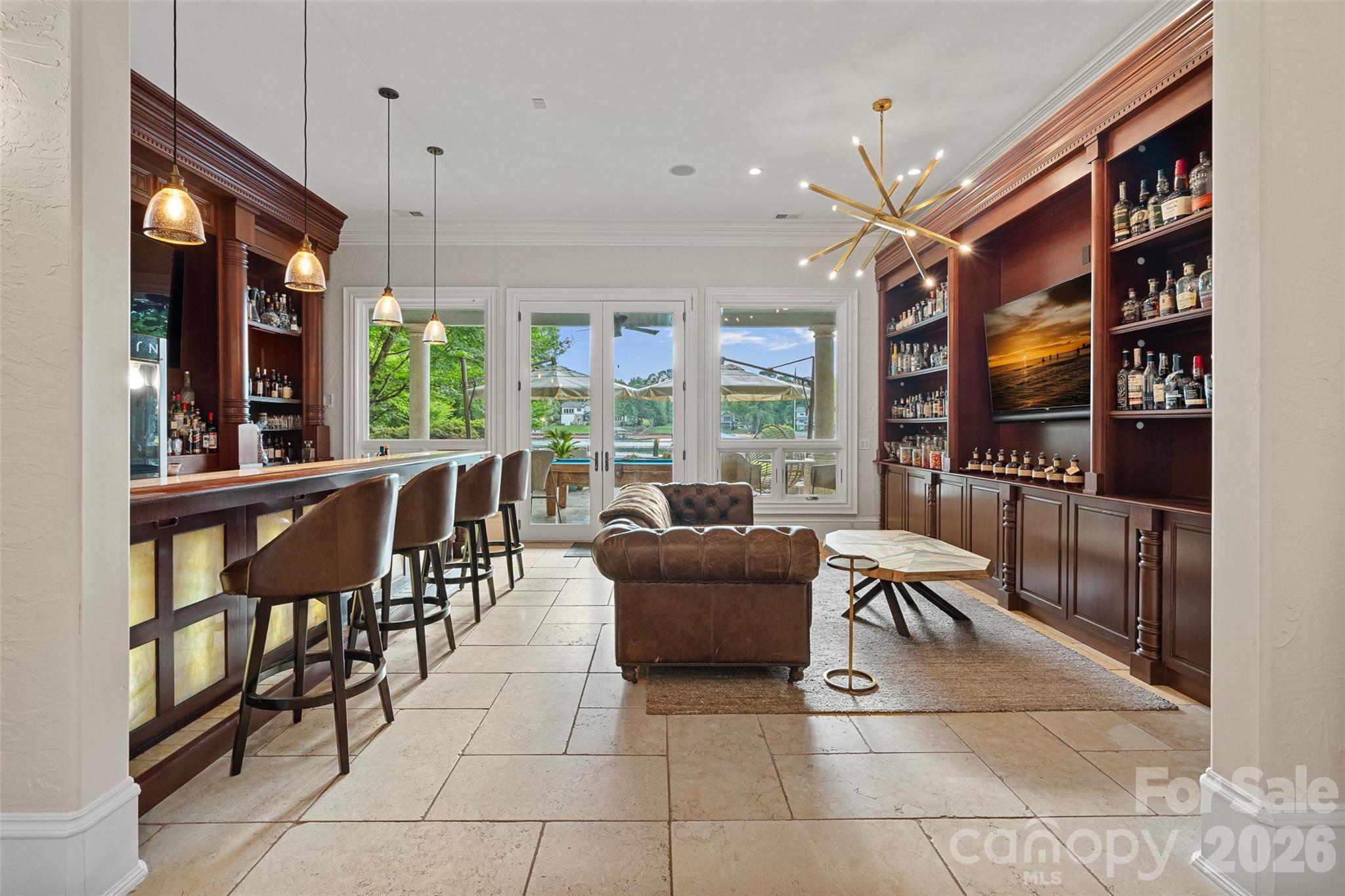 461 Kemp Road Mooresville, NC 28117 - Photo 29 of 48 a dining room with furniture and large windows