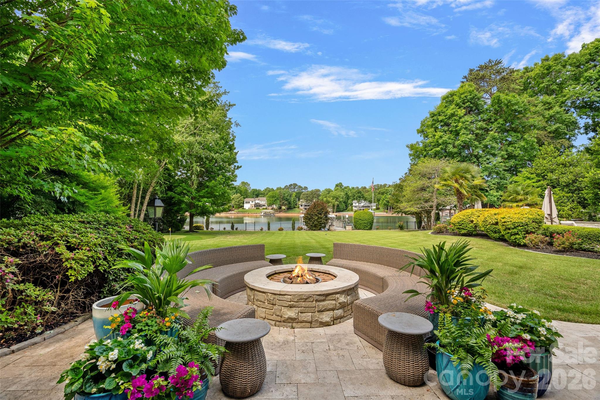461 Kemp Road Mooresville, NC 28117 - Photo 40 of 48 a view of a swimming pool with a garden