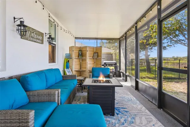 a view of a park with swings and a table
