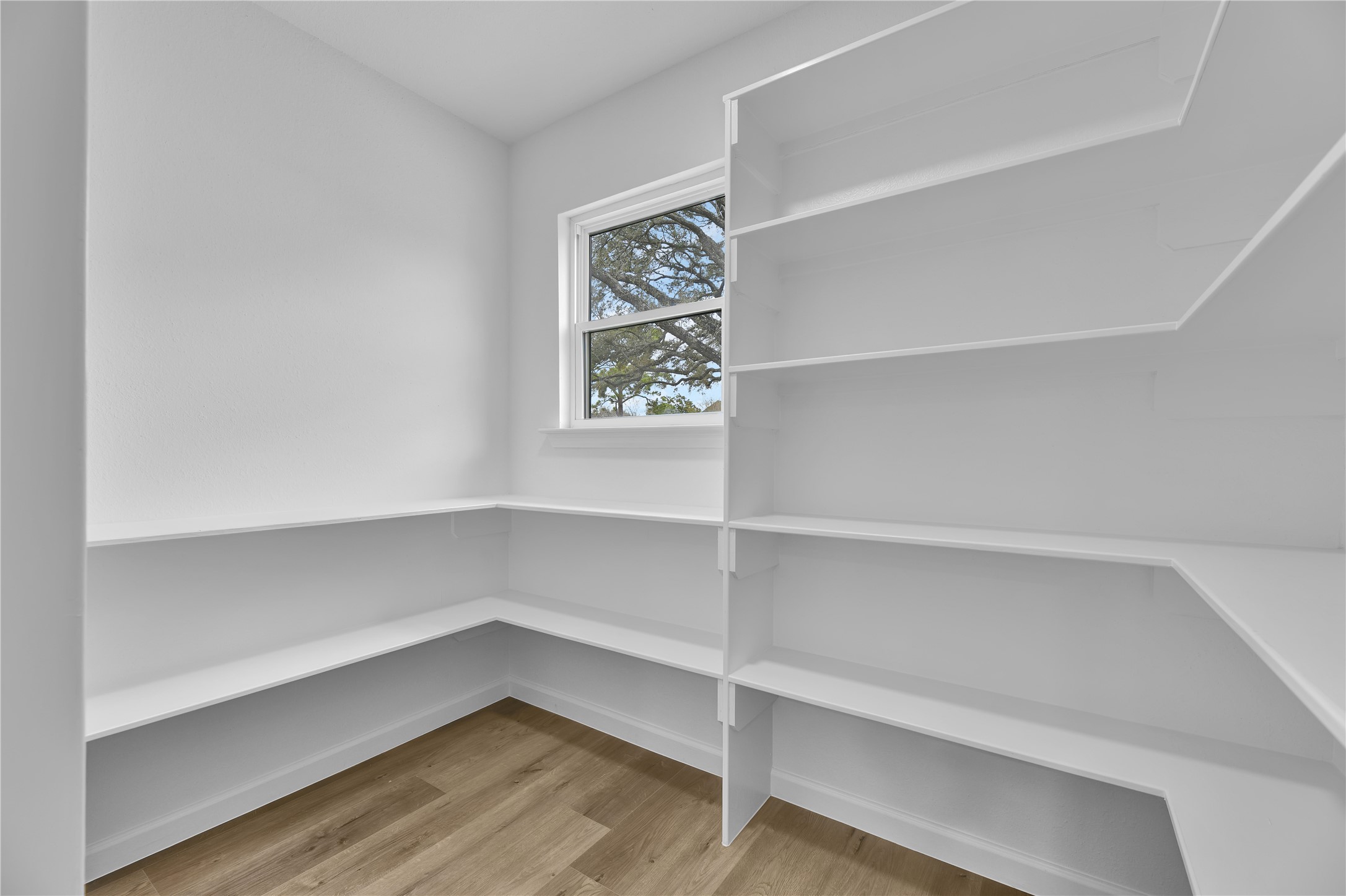 2726 Stetson Lane Houston, TX 77043 - Photo 18 of 36 Huge walk-in pantry (so big it has a window!) provides plenty of storage to compliment your dream kitchen.