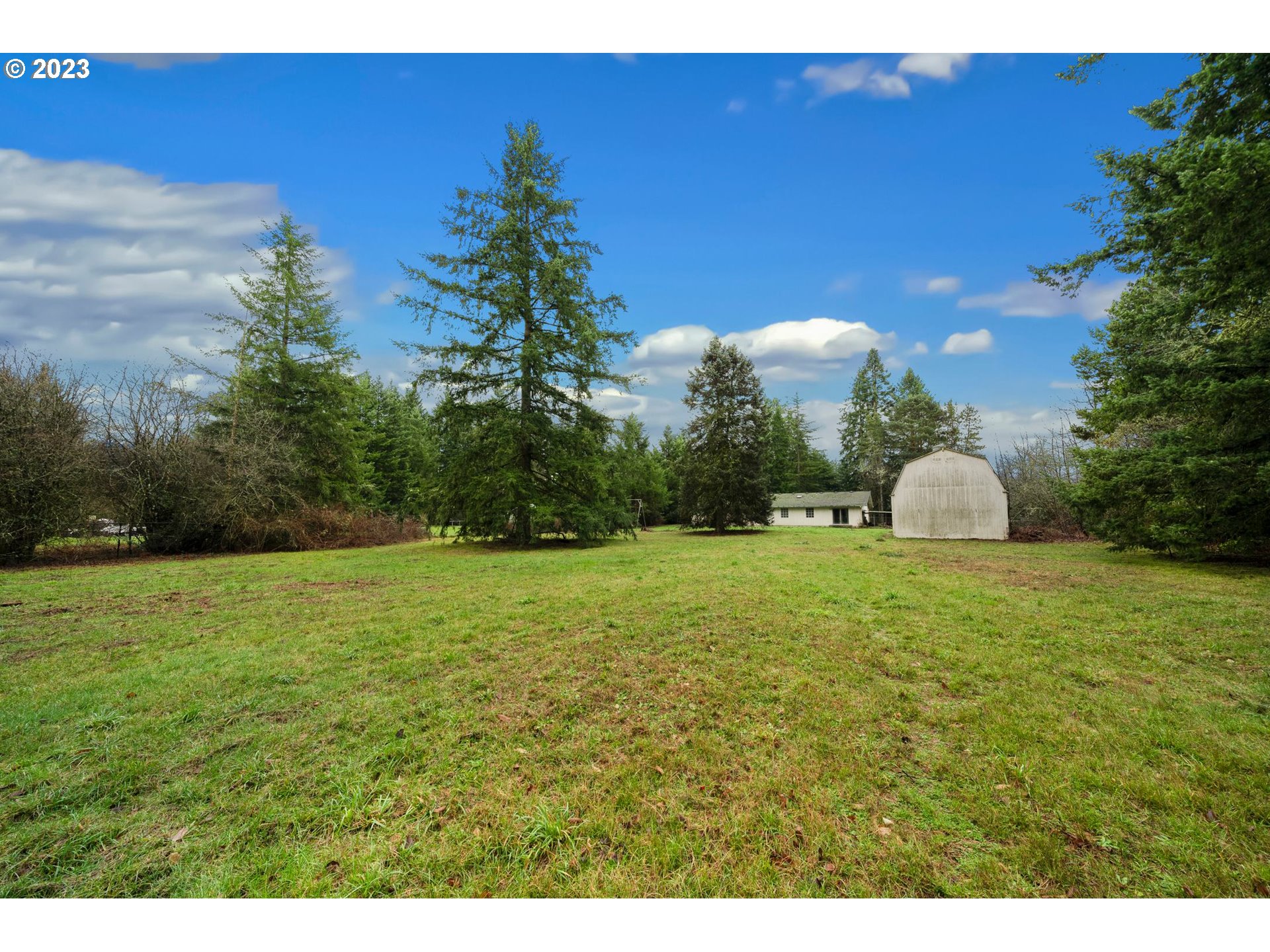 17802 Northeast 219th Street Battle Ground, WA 98604 - Photo 34 of 42 a backyard of a house with lots of green space
