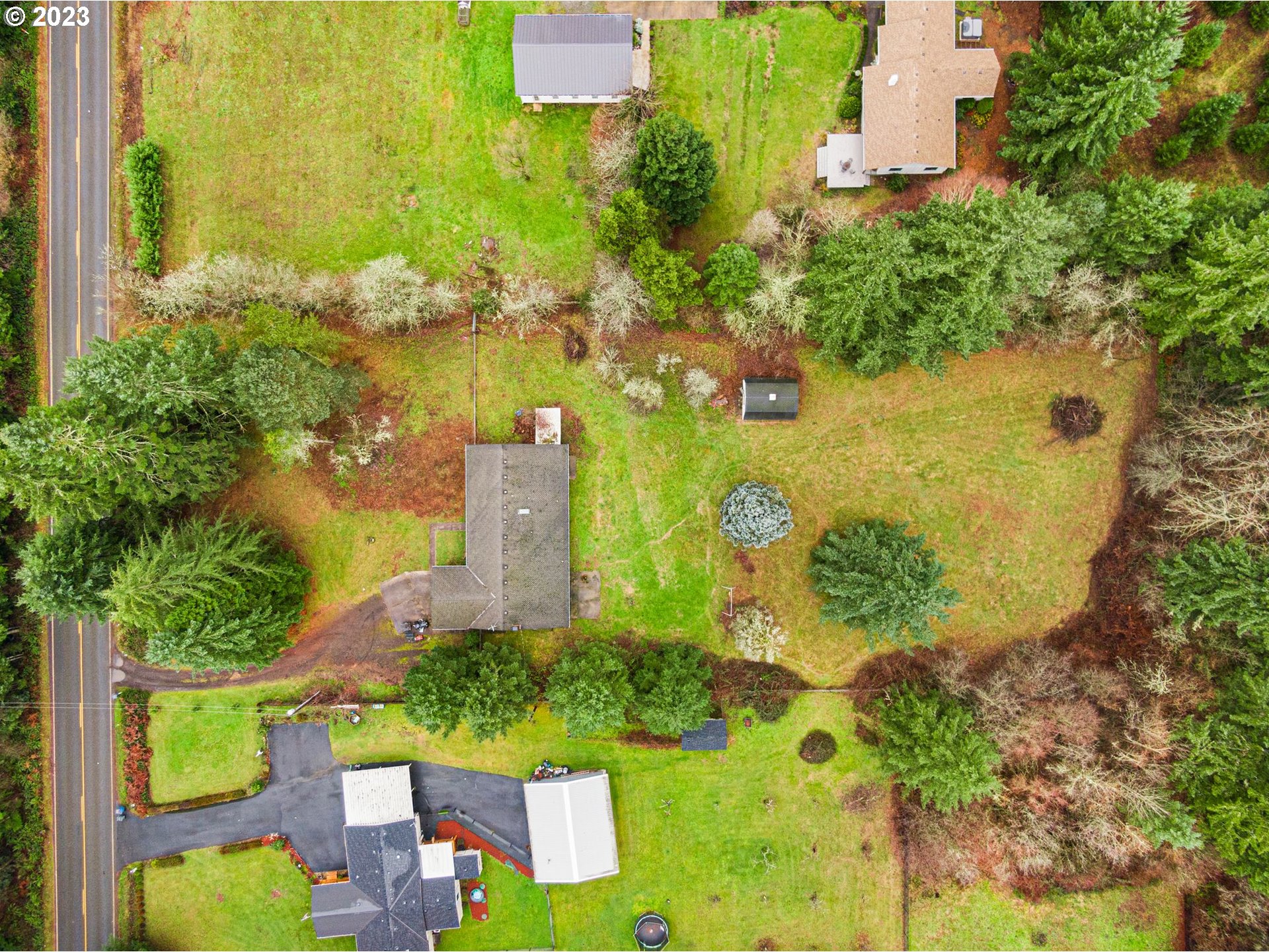 17802 Northeast 219th Street Battle Ground, WA 98604 - Photo 39 of 42 an aerial view of a residential houses with yard