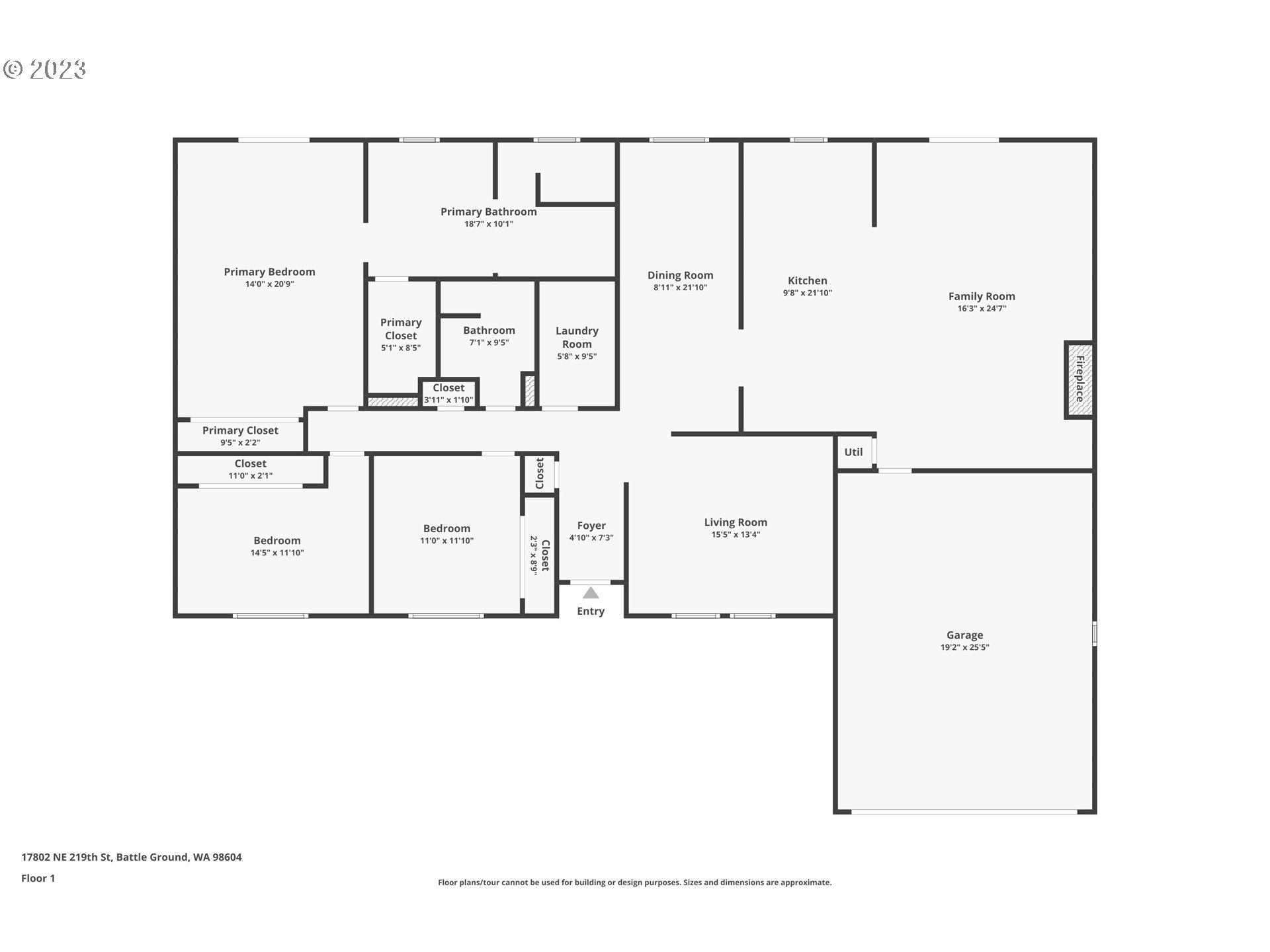 17802 Northeast 219th Street Battle Ground, WA 98604 - Photo 42 of 42 a picture of a floor plan