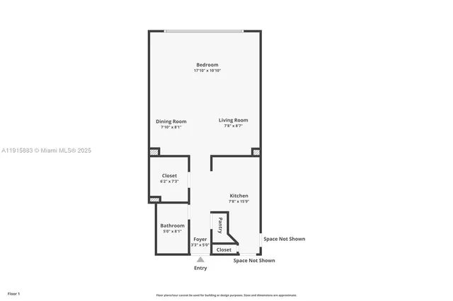 $2,400 | 999 Brickell Bay Drive, Unit 1906, Miami, FL 33131