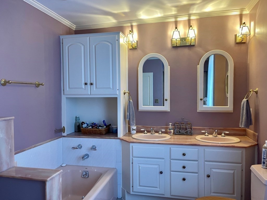 15 Wales Road Brimfield, MA 01010 - Photo 24 of 41 a bathroom with 2 sink tub and mirror