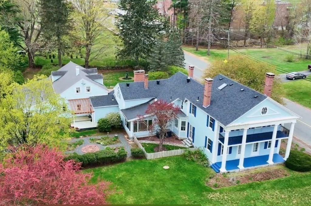 15 Wales Road Brimfield, MA 01010 - Photo 39 of 41 an aerial view of residential houses with yard and green space