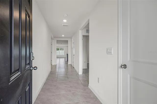 a view of hallway with elevator
