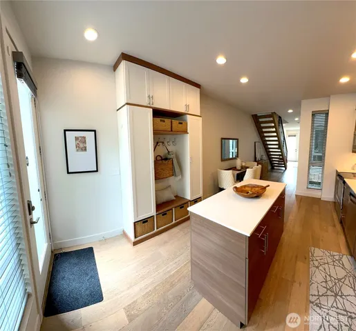 a very nice looking room with a large window