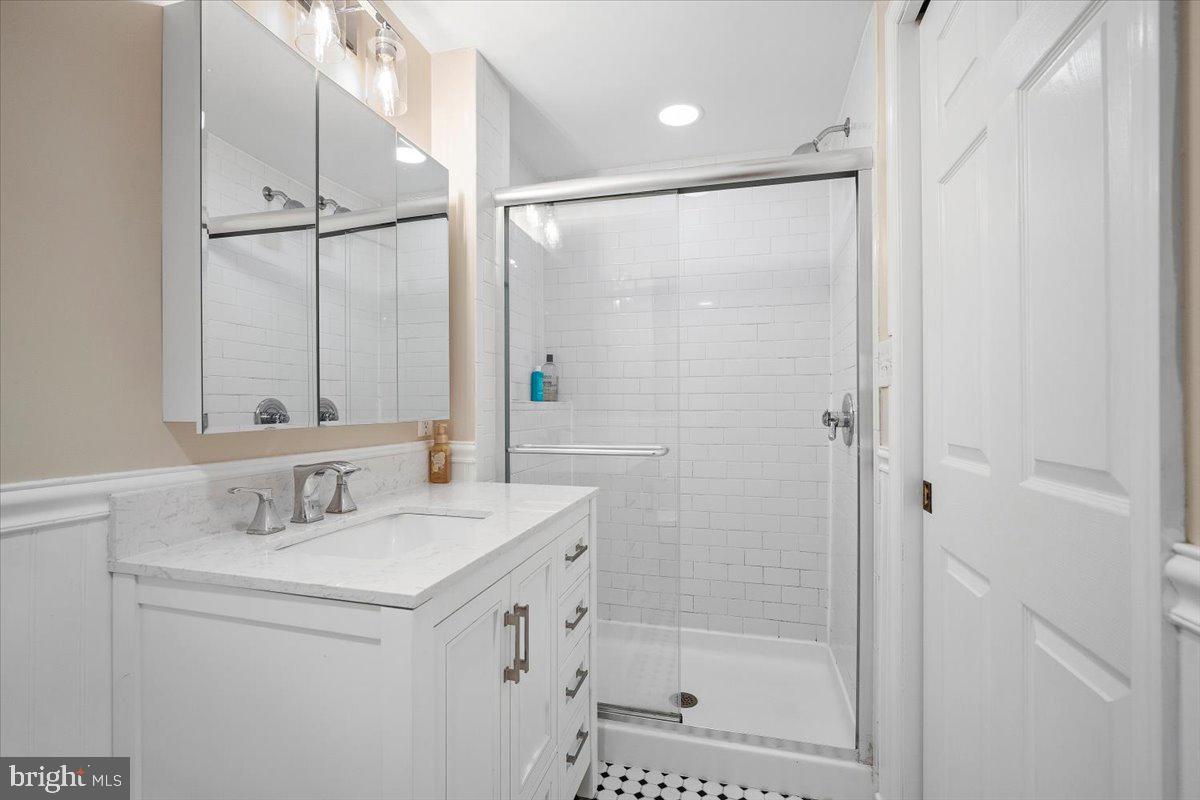 5902 Walton Road Bethesda, MD 20817 - Photo 31 of 63 Lower level renovated full bathroom