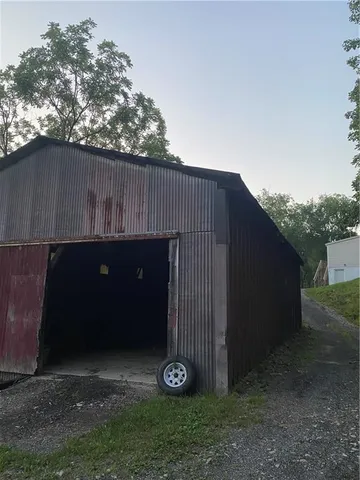 a backyard of a house