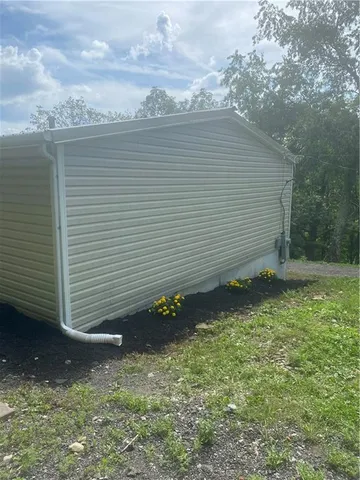a backyard of a house