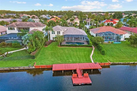 an aerial view of an outdoor space