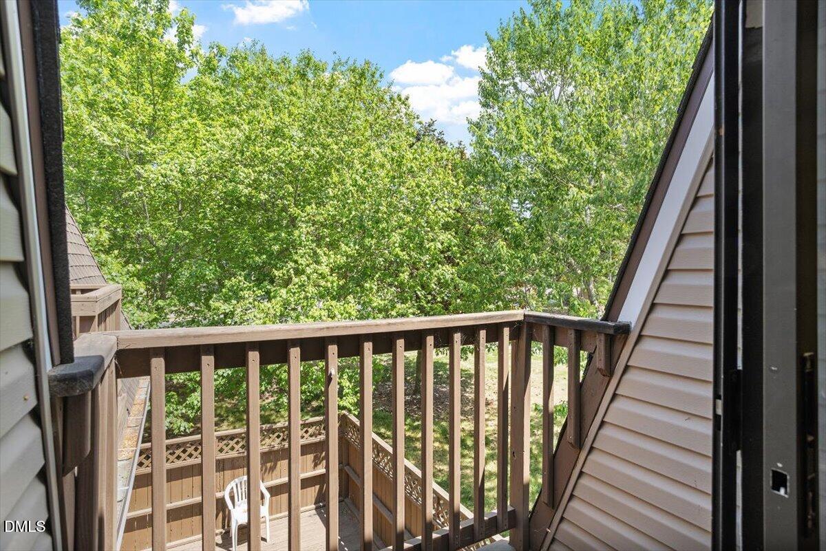 163 Springberry Lane Chapel Hill, NC 27517 - Photo 24 of 32 a view of balcony with wooden floor