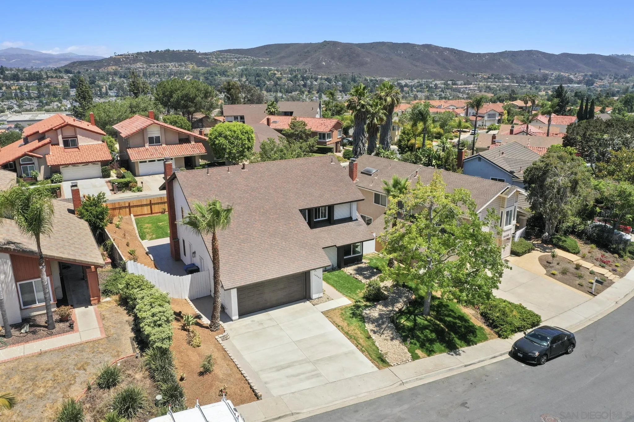 14463 Janal Way San Diego, CA 92129 - Photo 39 of 44 an aerial view of a house with a garden