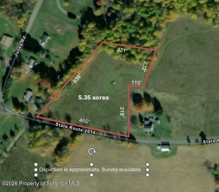 Lot #2 State Rte 2014 Union Dale, PA 18470 - Photo 8 of 8 an aerial view of water house with yard swimming pool and outdoor seating