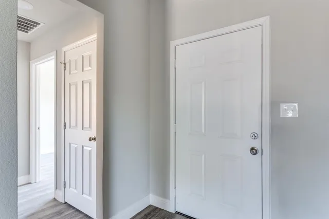 a view of a front door