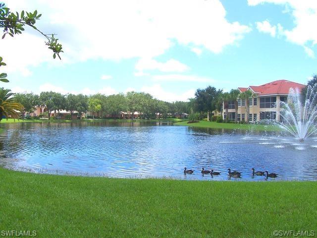 6250 Bellerive Avenue, Unit 5 Naples, FL 34119 - Photo 1 of 37 a view of a lake with houses in the background