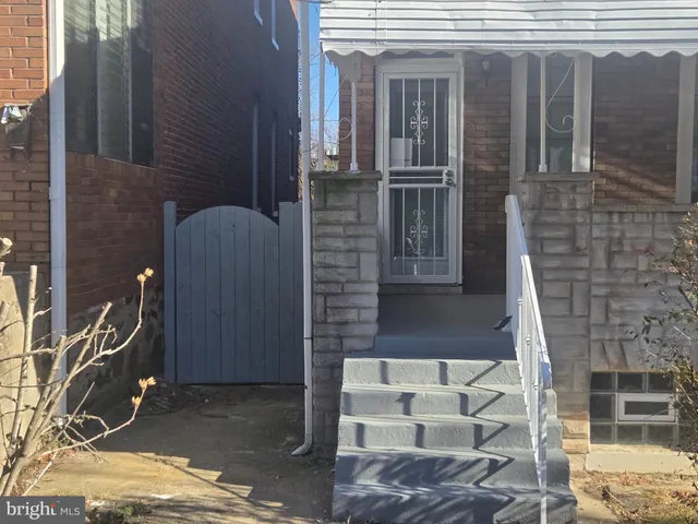 a view of front door of house
