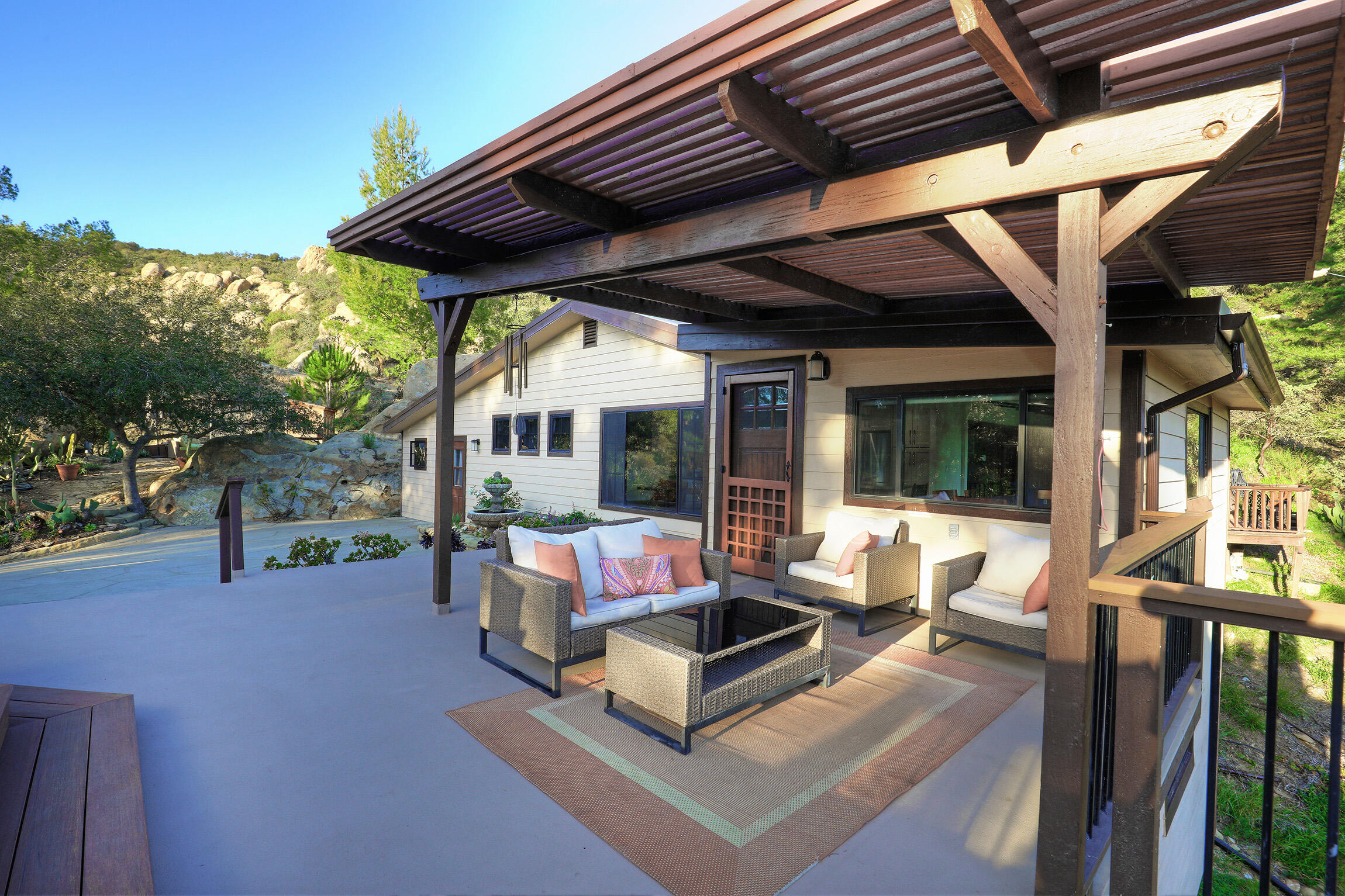 2924 San Marcos Pass Road Santa Barbara, CA 93105 - Photo 9 of 47 Front Patio