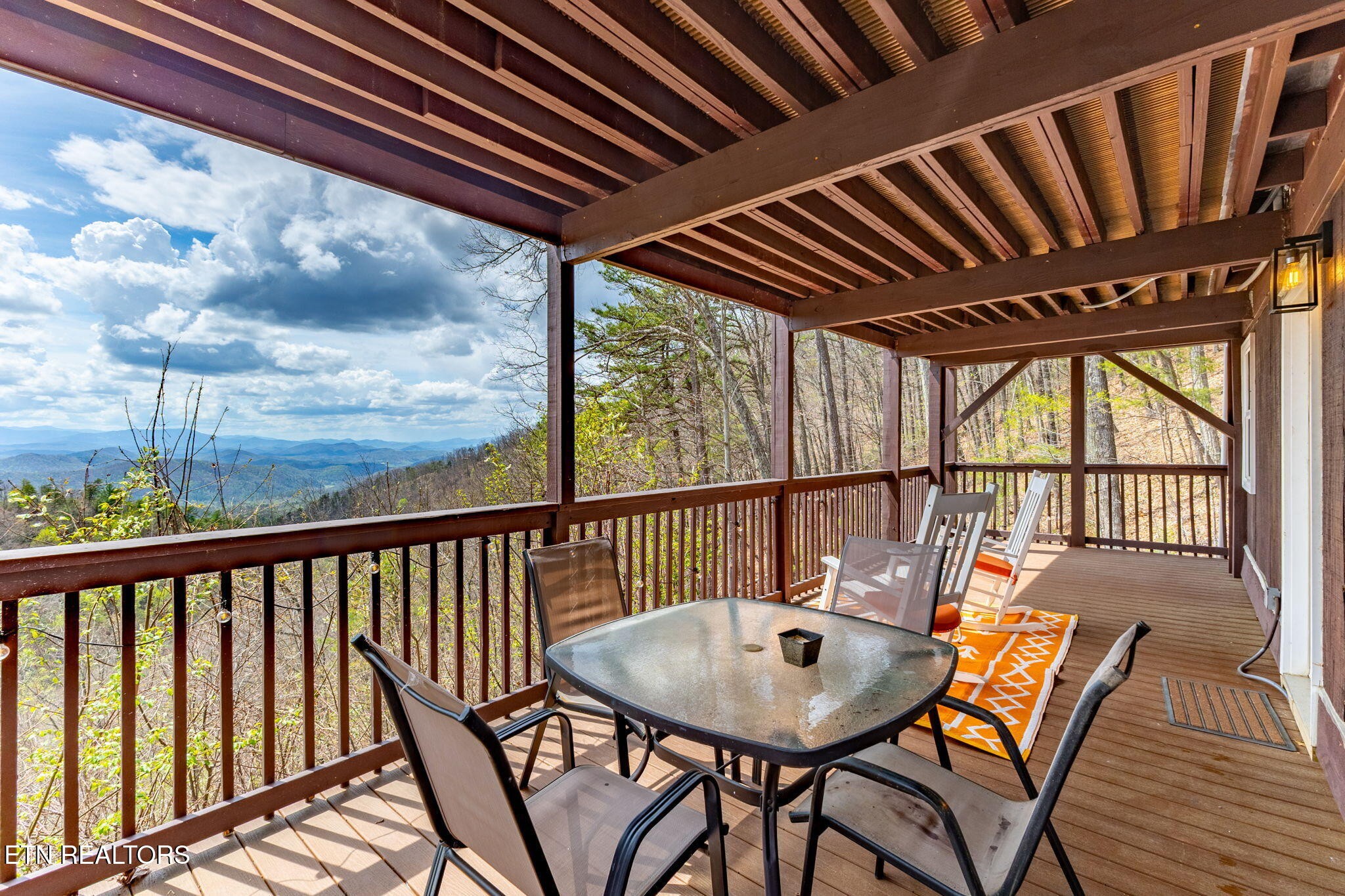 1115 Red Maple Lane Sevierville, TN 37876 - Photo 14 of 55 a view of balcony with furniture and wooden deck
