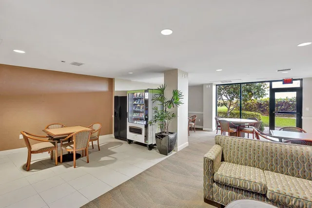 a very nice looking room with a large window