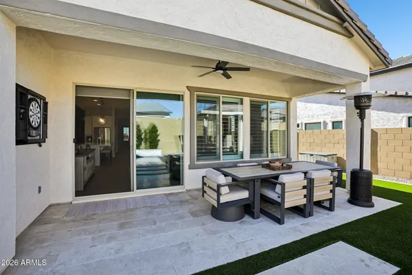 a view of a city with lush green forest