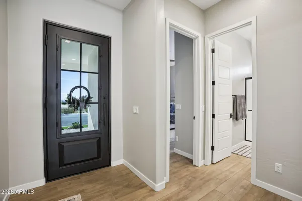 a view of an entryway door