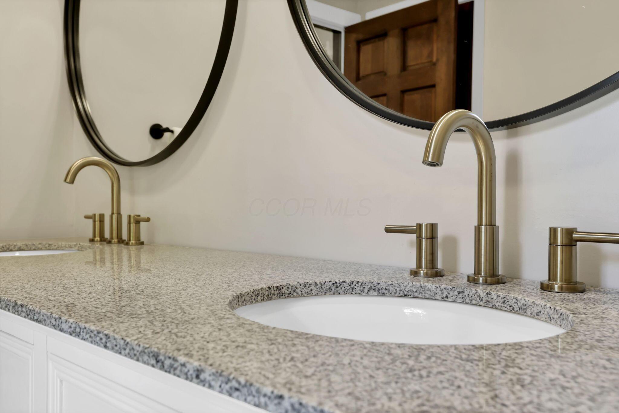 4390 Dublin Road Columbus, OH 43221 - Photo 50 of 83 Granite counters, sinks, faucets, mirrors.