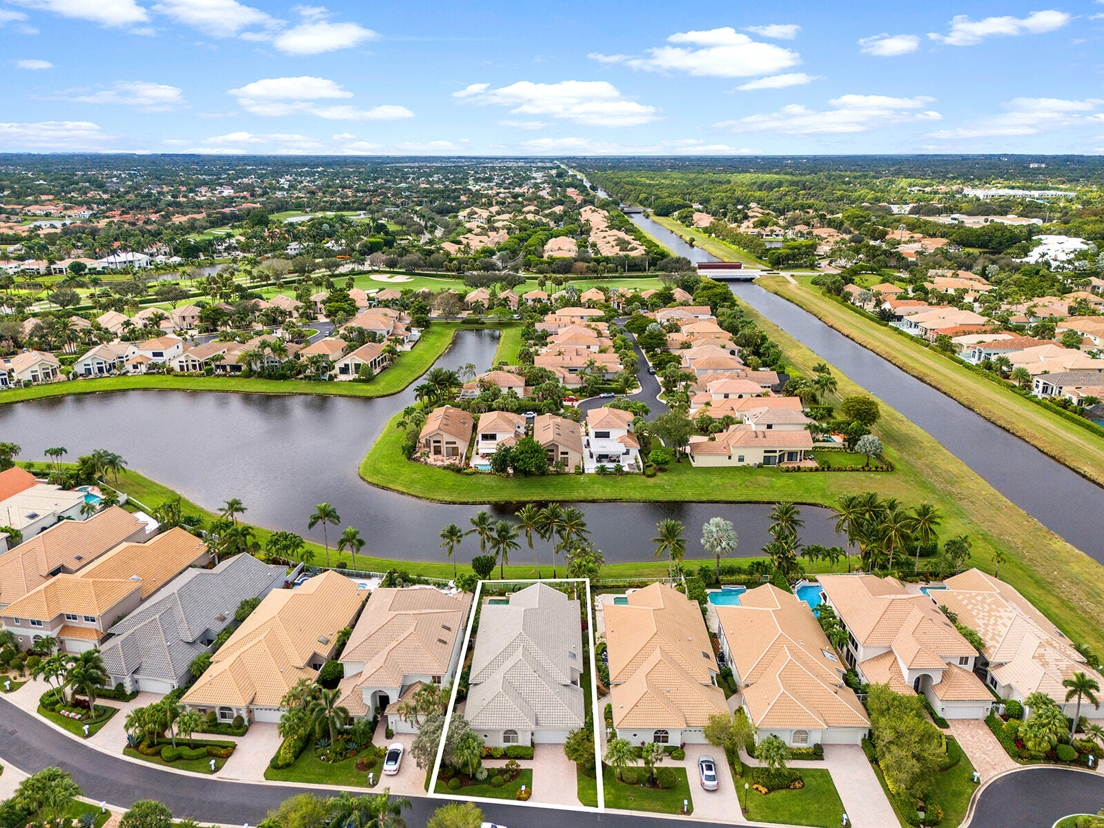 17051 Grand Bay Drive Boca Raton, FL 33496 - Photo 44 of 91 an aerial view of residential houses with outdoor space