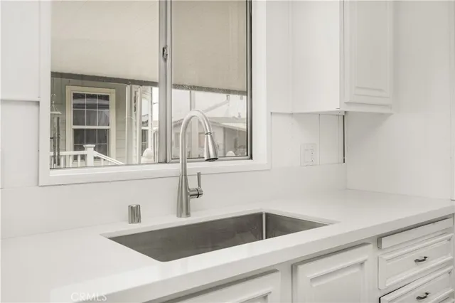 a close view of sink and tap