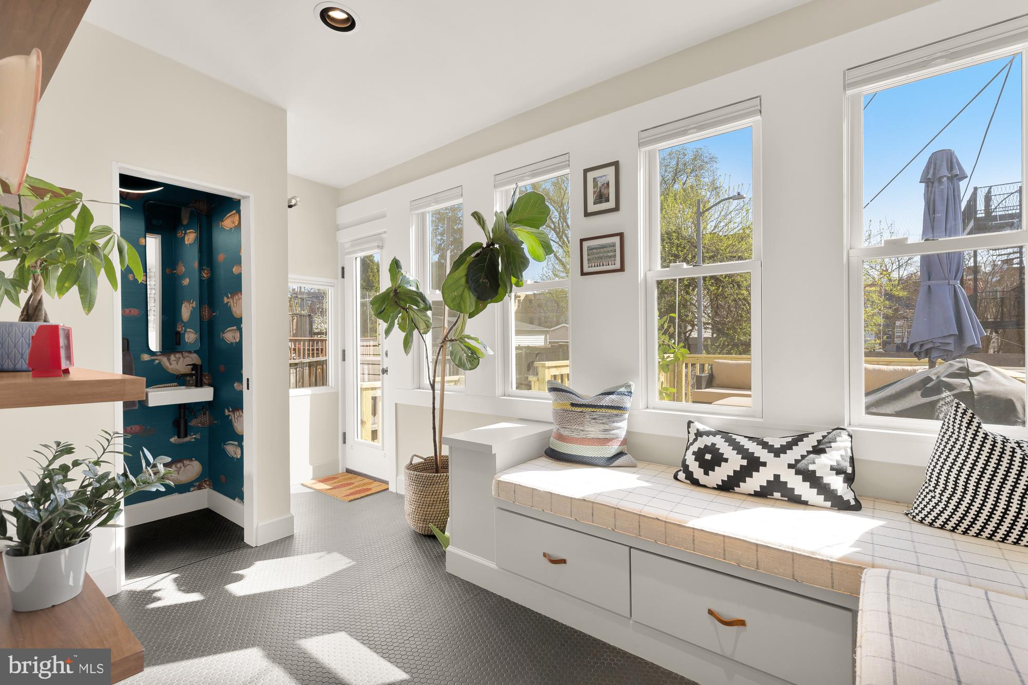 1109 7th Street Northeast Washington, DC 20002 - Photo 13 of 32 a view of living room filled with furniture and a potted plant