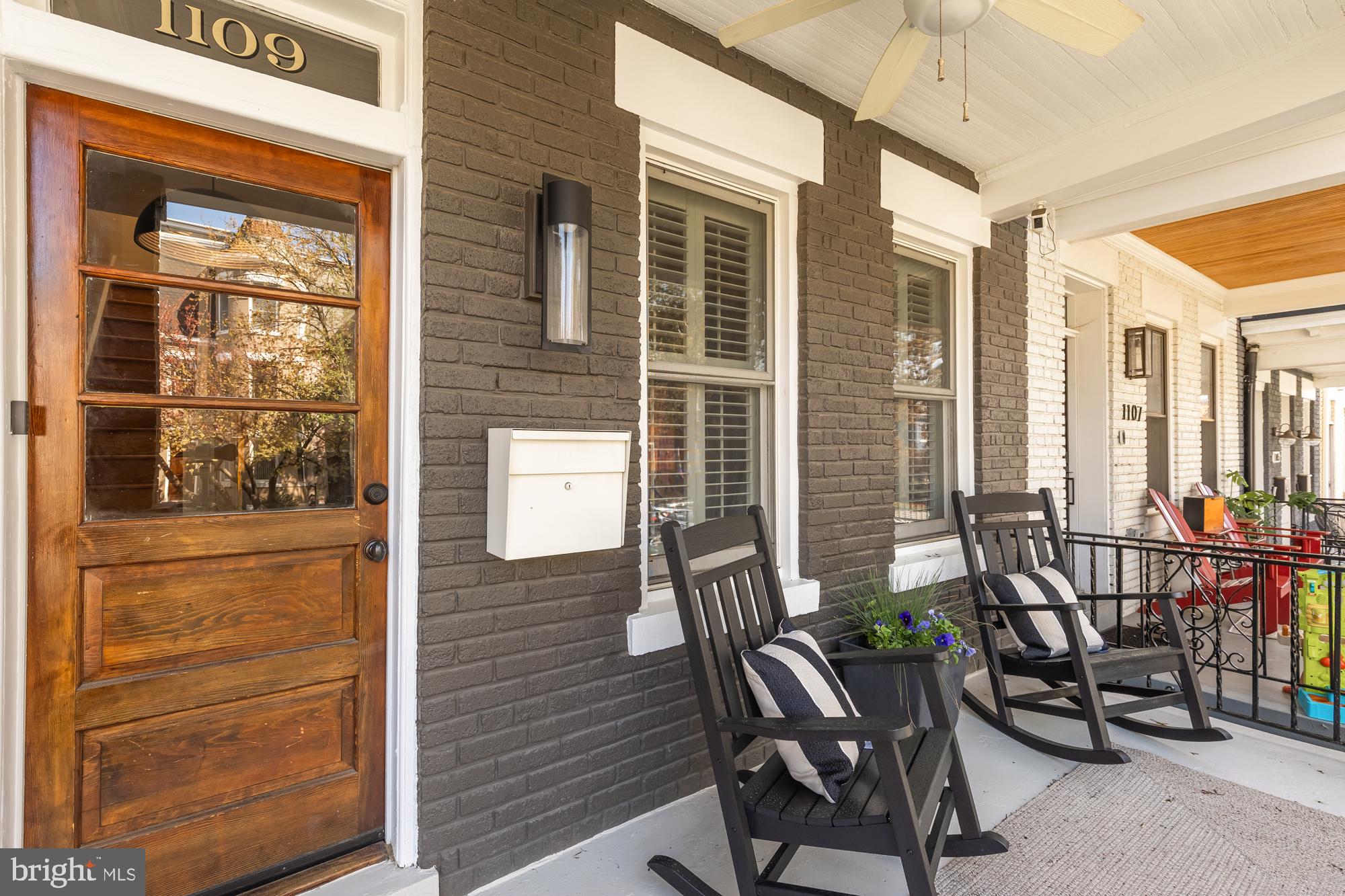 1109 7th Street Northeast Washington, DC 20002 - Photo 3 of 32 a view of two chairs in the balcony